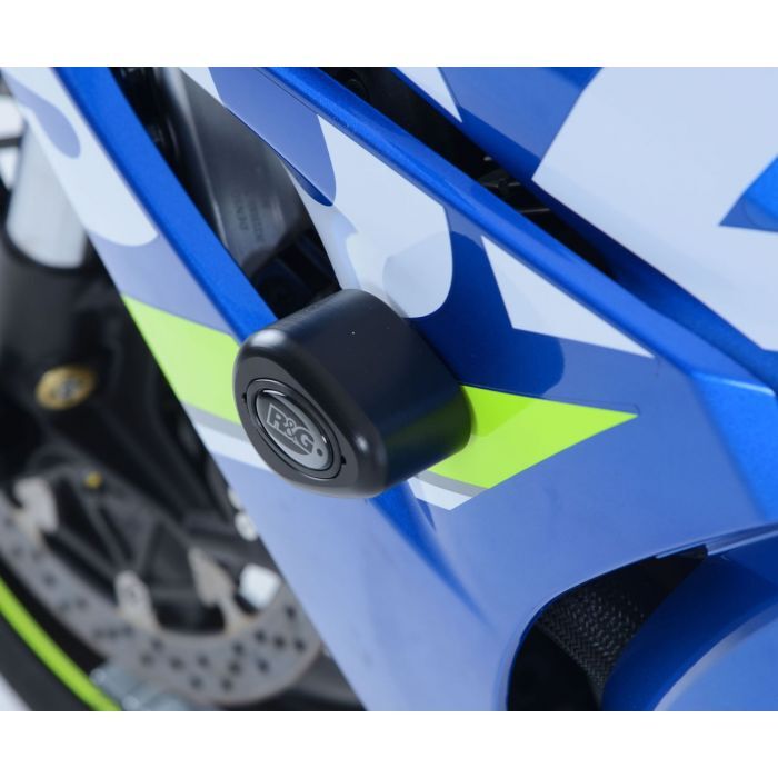 R&G Racing Aero Style Frame Crash Protectors White for Suzuki GSX-R1000/GSX-R1000R 17-20