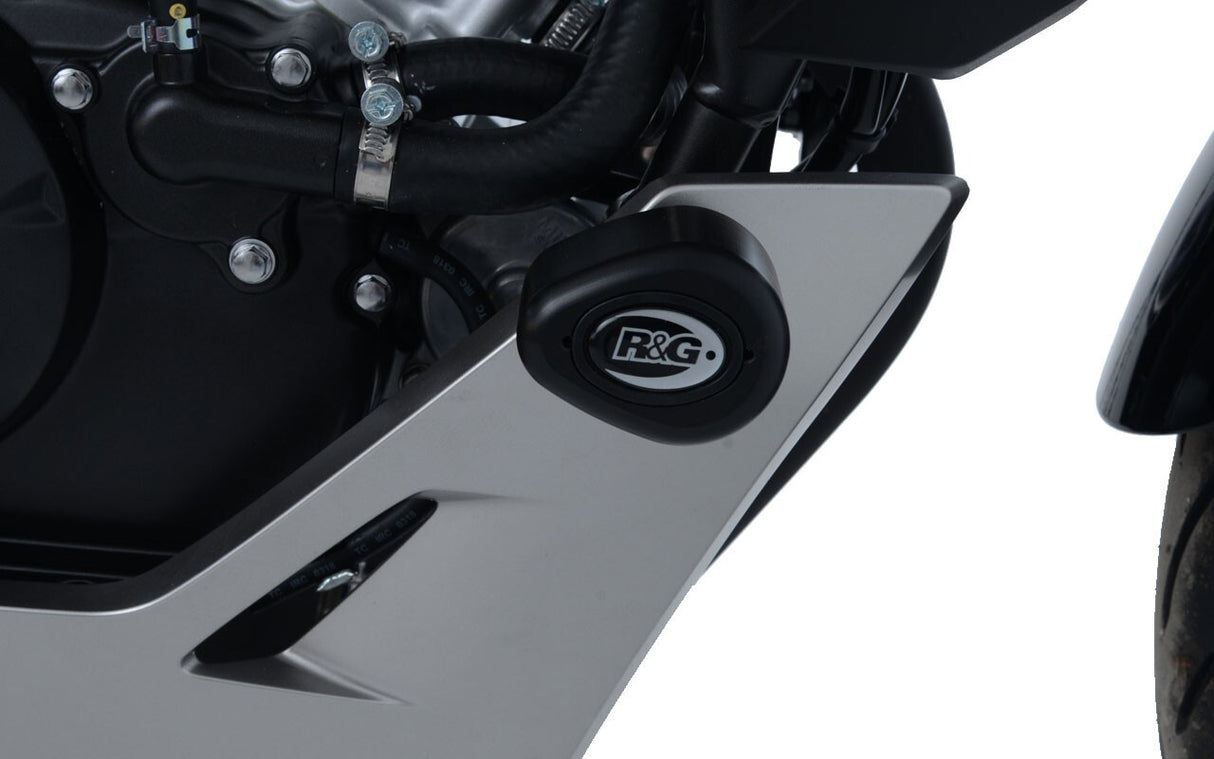 R&G Racing Aero Style Front/Lower/Engine Crash Protectors Black for Honda CB125R 18-20