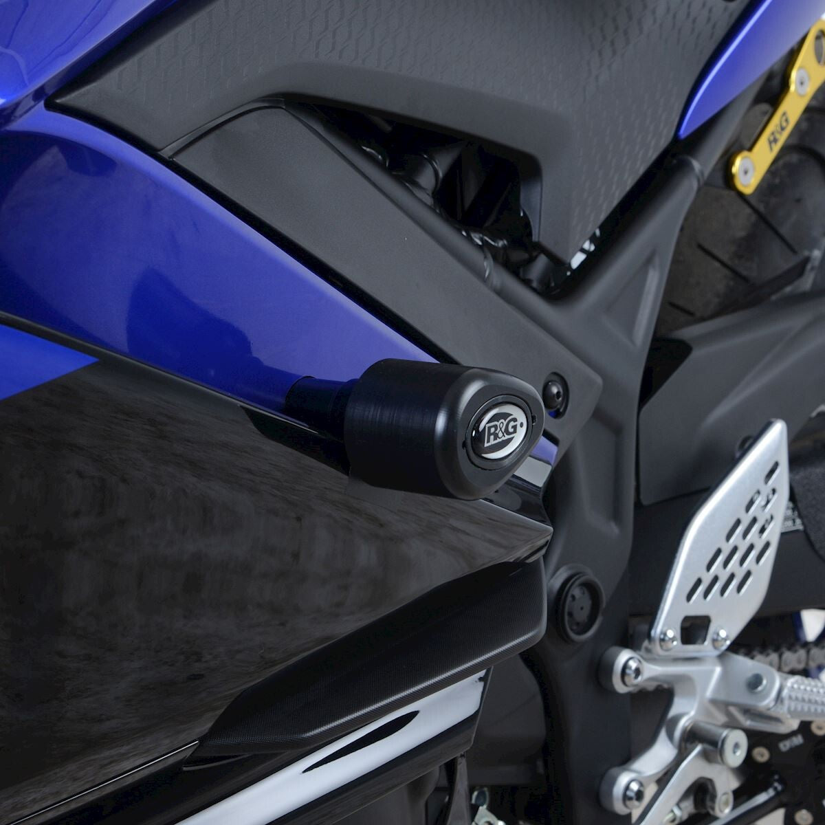 R&G Racing Aero Style Frame Crash Protectors Black for Yamaha YZF-R25 19-20/YZF-R3 19-20