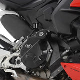 R&G Racing Aero Style Crash Protectors Black for Ducati V2 Panigale 20-21