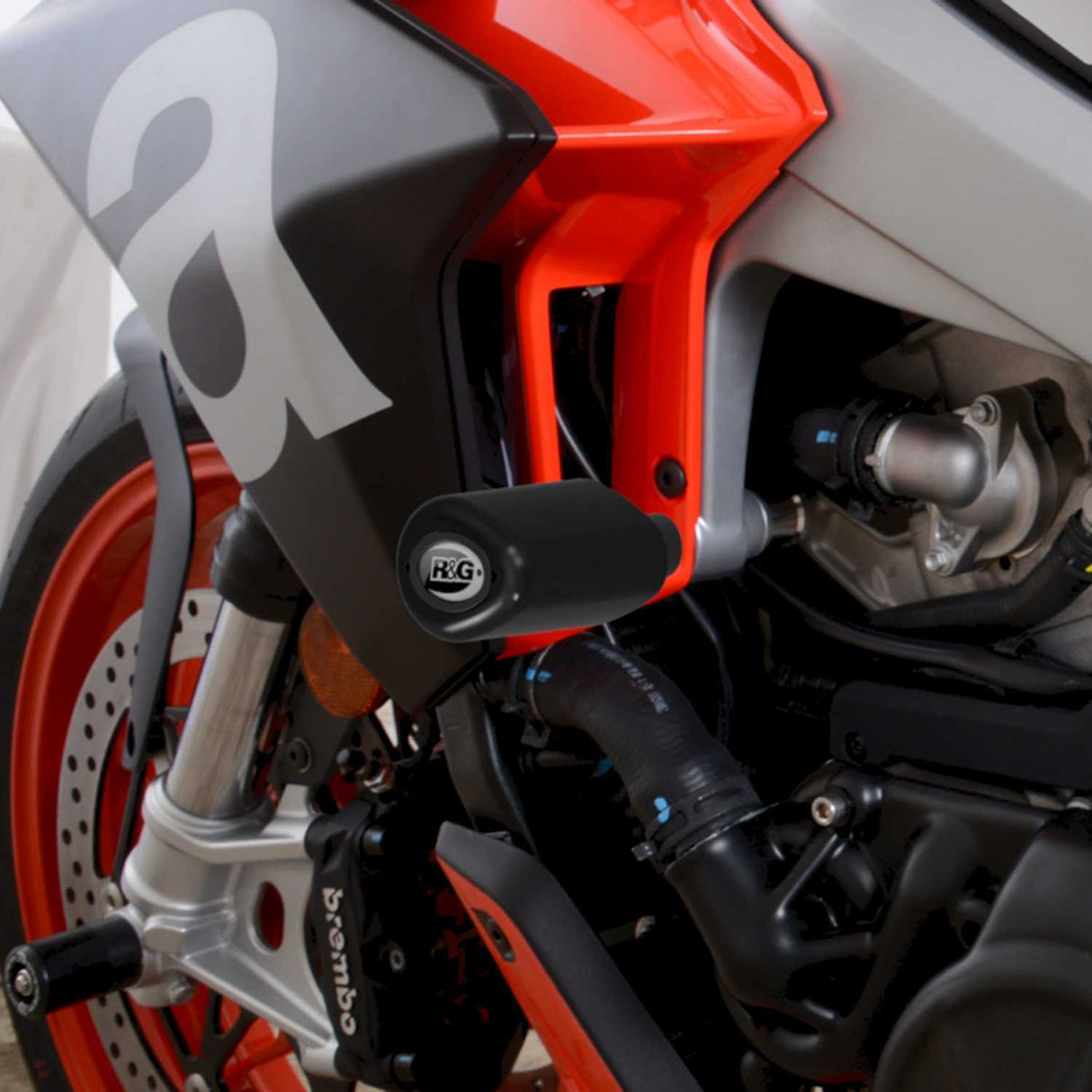 R&G Racing Aero Style Frame Crash Protectors Black for Aprilia 660 Tuono 21-Up