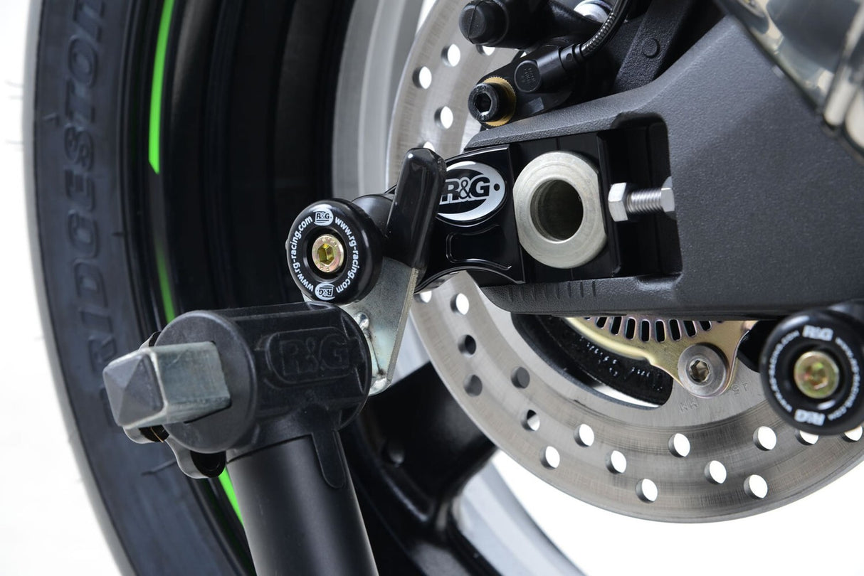R&G Racing Cotton Reels M8 Black for Kawasaki ZX-10R 16-20/ZH2 2020