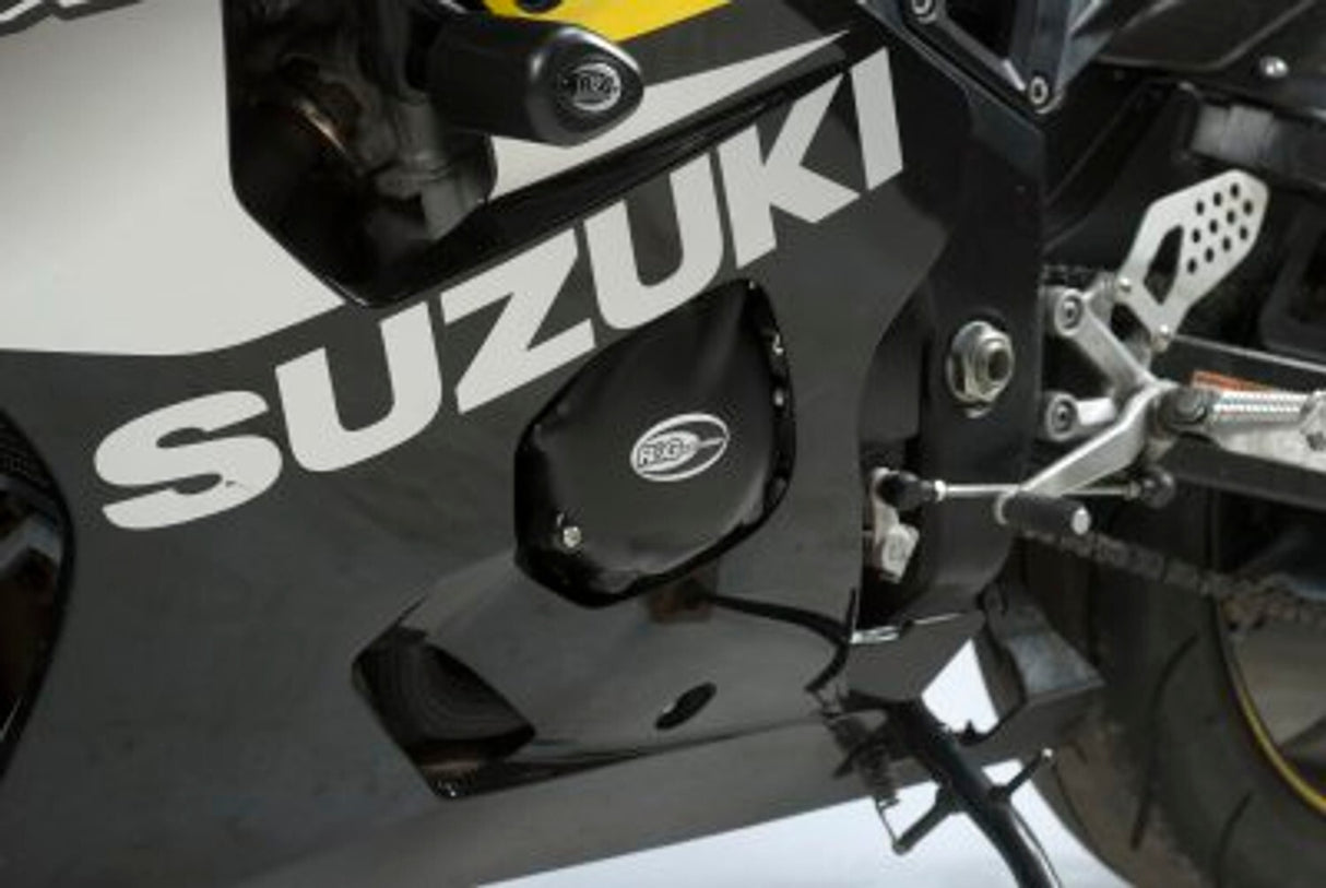 R&G Racing Left Engine Case Cover Black for Suzuki GSXR600/GSXR750 04-05