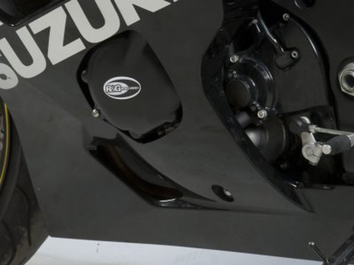 R&G Racing Left Engine Case Cover Black for Suzuki GSXR600/GSXR750 04-05