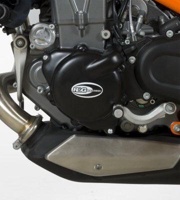 R&G Racing Left Engine Case Cover Black for KTM 690 Duke IIII 12-14/690SM/SMC/SMCR 12-19/690 Duke R 13-18/Husqvarna 701 Enduro/Supermoto 16-20