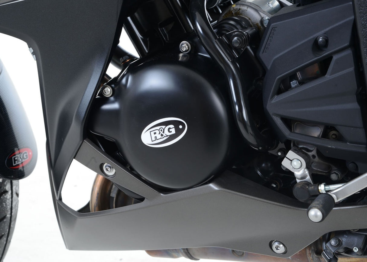 R&G Racing Left Engine Case Cover Black for Kawasaki Ninja 250 13-17/Ninja 300 13-20/Versys X-300 17-20/Z250/Z300 13-18