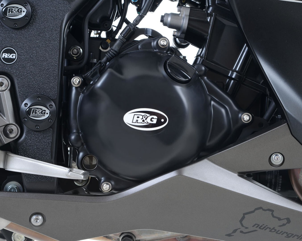 R&G Racing Right Engine Case Cover Black for Kawasaki Ninja 250 13-17/Ninja 300 13-20/Versys X-300 17-20/Z250/Z300 13-18