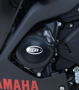 R&G Racing Left Crank Case Cover Black for Yamaha YZF-R25 14-20/YZF-R3 15-20/MT-03 16-20/MT-25 16-20