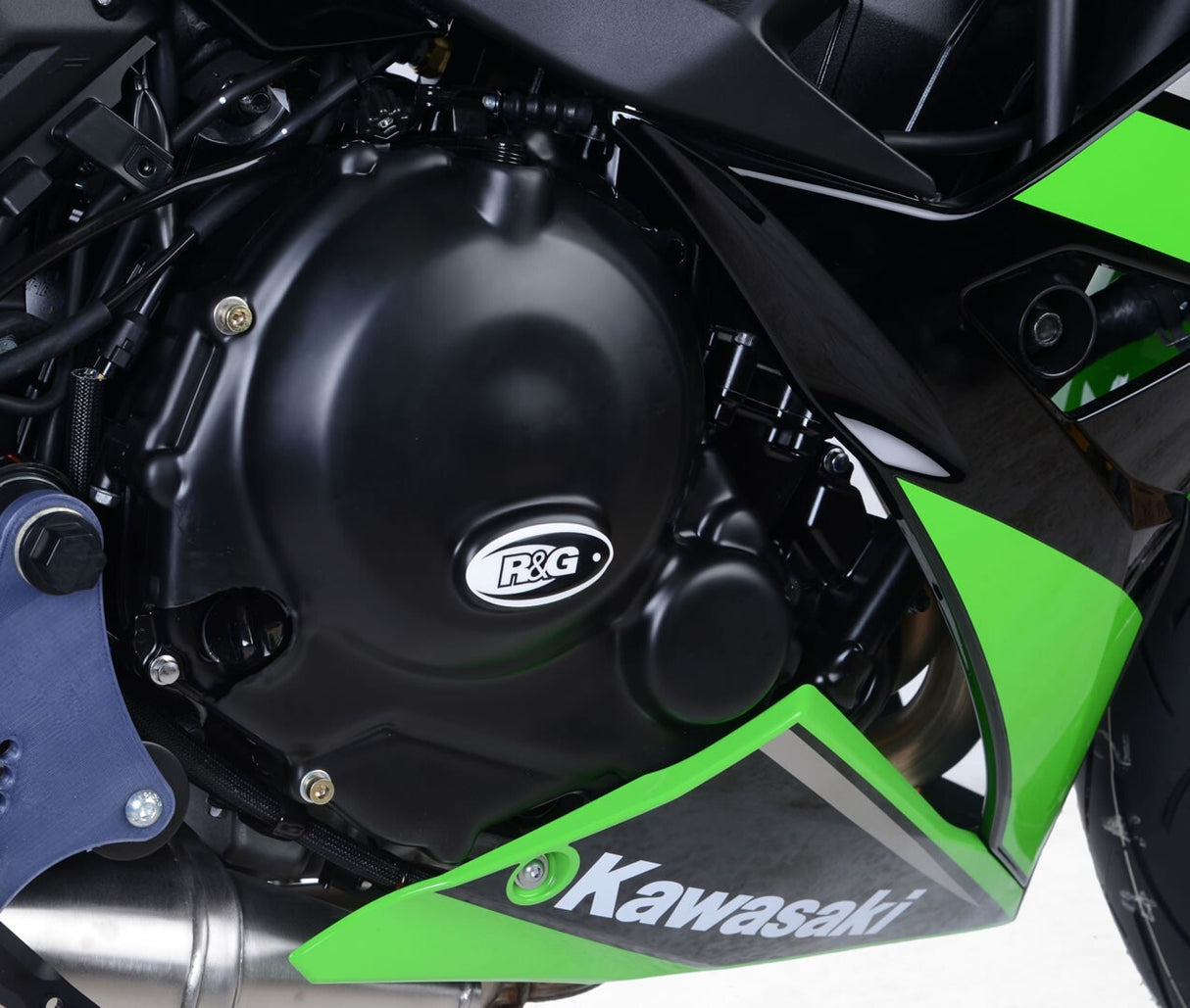 R&G Racing Right Engine Case Cover Black for Kawasaki Z650/Ninja 650 17-20