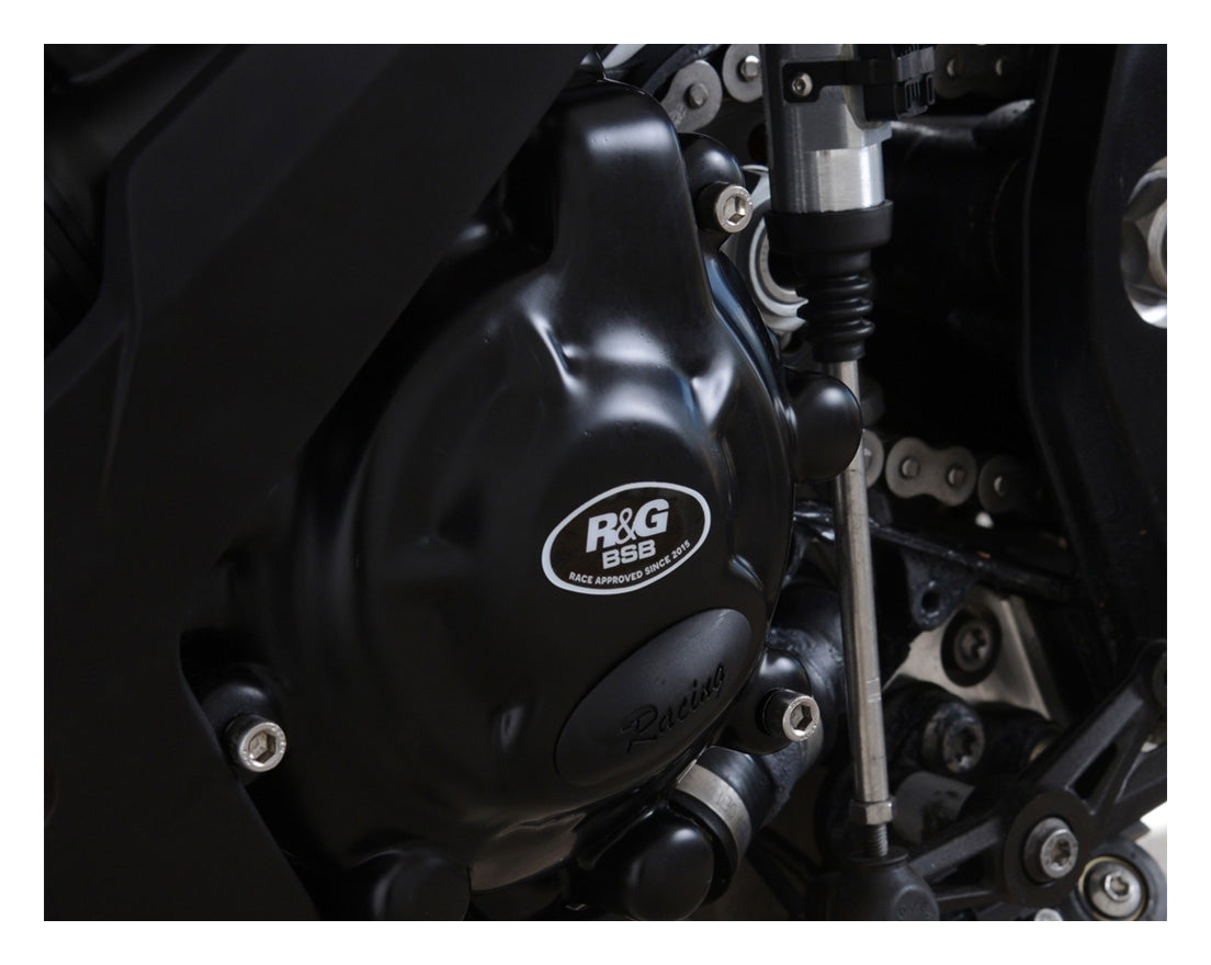 R&G Racing Race Series Engine Case Cover Black (Left Generator Cover Road/Race Version) for BMW S1000RR 19-21/S1000R/Sport/M Sport/M1000RR 2021