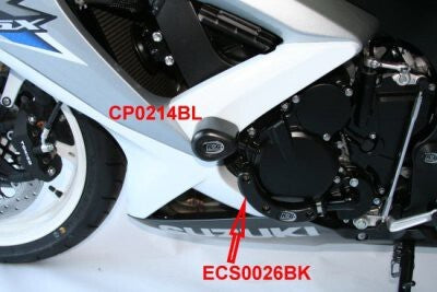 R&G Racing Left Engine Case Slider Black for Suzuki GSX-R600/750 06-10