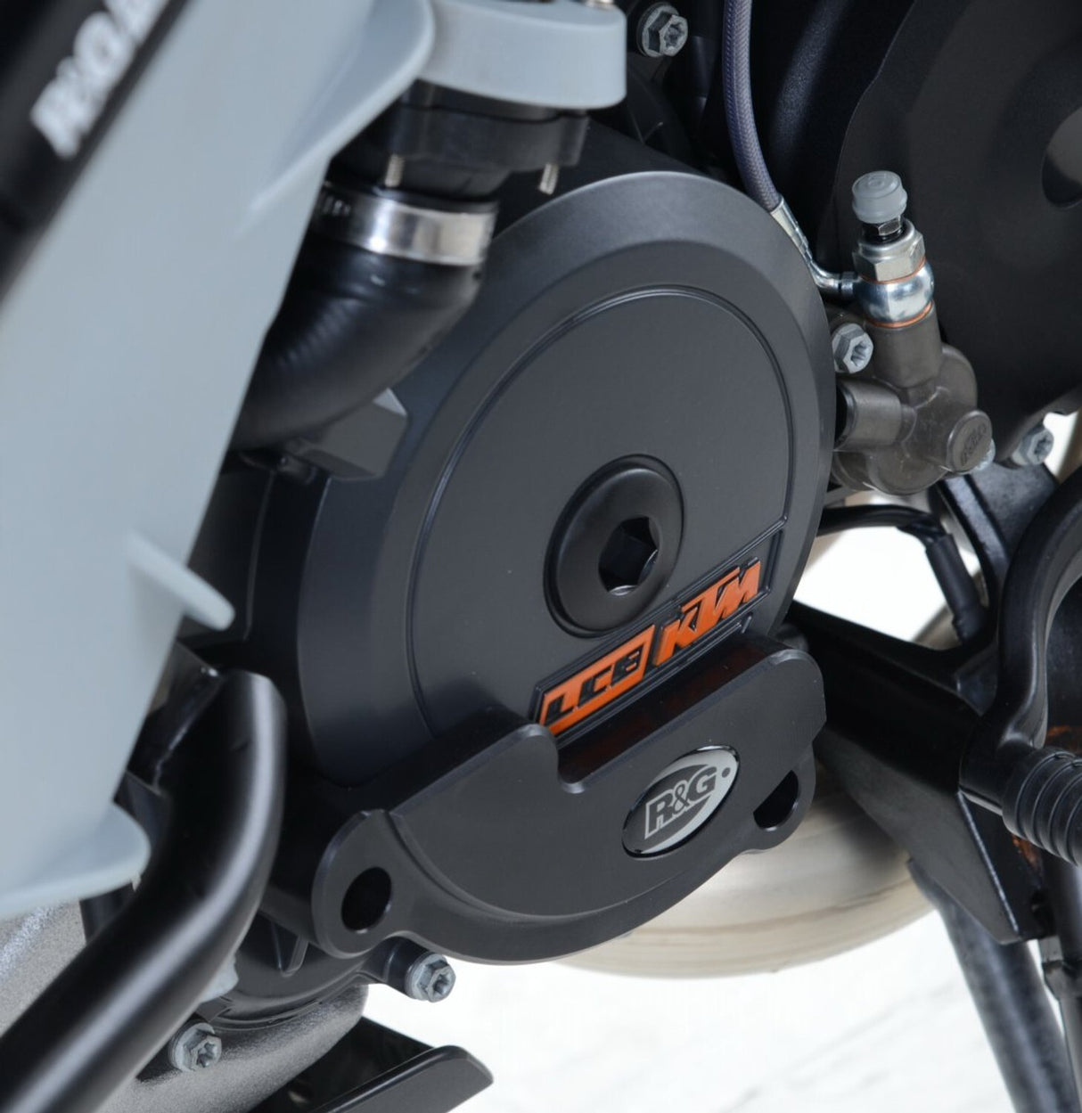 R&G Racing Left Engine Case Slider Black for KTM RC8/RC8R/1090/1190/1290 Adventure/1290 Superduke R