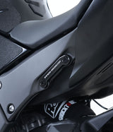 R&G Racing Exhaust Hangers w/Footrest Blanking Plate (Pair) Black for Kawasaki ZX-10R 11-20