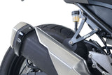 R&G Racing Exhaust Hangers w/Footrest Blanking Plates (Pair) Black for Kawasaki Ninja 250 13-17/Ninja 300 12-20/Z250 13-18