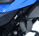 R&G Racing Exhaust Hanger & Footrest Blanking Plate (Kit) Black for Suzuki GSX-R1000/GSX-R1000R 17-20