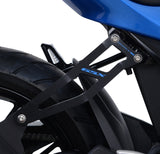 R&G Racing Exhaust Hanger (Single) Black w/Blue Logo for Suzuki GSX-S125/GSX-R125 17-20