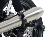 R&G Racing Exhaust Protectors Black for Round Style Exhausts on Triumph Daytona Moto2 765 2020/Street Cup 17-18/Street Twin 16-18