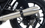 R&G Racing Exhaust Protectors Black for Round Style Exhausts on Triumph Daytona Moto2 765 2020/Street Cup 17-18/Street Twin 16-18