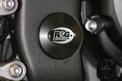 R&G Racing Lower Right Frame Plug (Single) Black for Yamaha YZF-R6 06-20