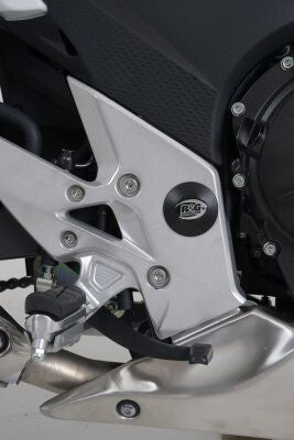 R&G Racing Left or Right Frame Plug (Single) Black for Honda CBR500R/CB500F/CB500X 13-15/Suzuki V-Strom 250 17-20