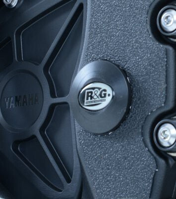 R&G Racing Lower Left Frame Plugs (Kit) Black for Yamaha YZF-R1/YZF-R1M 15-20/MT-10 16-20