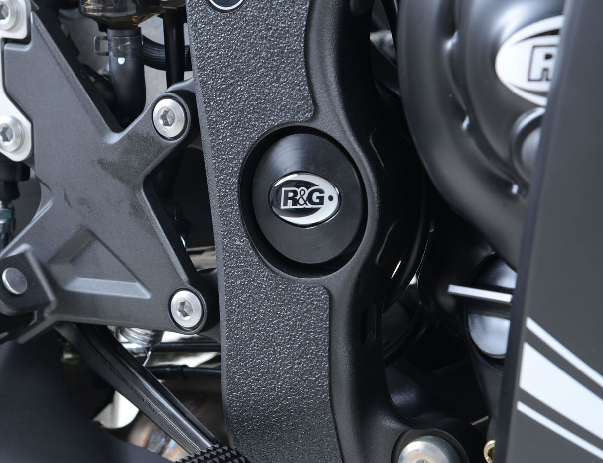 R&G Racing Left Frame Plug (Single) Black for Kawasaki ZX-10R 16-20