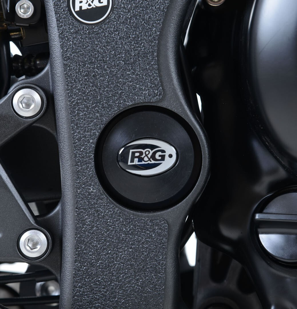 R&G Racing Left Frame Plug (Single) Black for Kawasaki ZX-10R 16-20