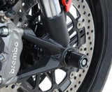 R&G Racing Fork Protectors (Small Protectors) Black for Ducati Monster 1200/S/Multistrada 1200/S