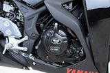 R&G Racing Race Series Engine Case Cover Kit (2 Piece) Black for Yamaha MT-03 16-19/MT-25 15-20/YZF-R25 14-20/YZF-R3 15-20