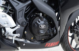 R&G Racing Race Series Engine Case Cover Kit (2 Piece) Black for Yamaha MT-03 16-19/MT-25 15-20/YZF-R25 14-20/YZF-R3 15-20