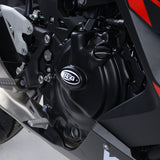 R&G Racing Engine Case Cover Kit (2 Piece) Black for Kawasaki Ninja 250 18-20/Ninja 400 18-19/Z400 19-20