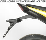 R&G Racing Tail Tidy License Plate Holder Black for Honda CB600 Hornet 11-12/CBR600F 11-14