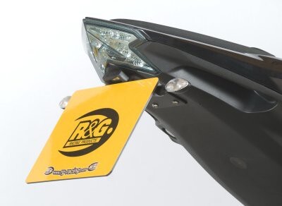 R&G Racing Tail Tidy License Plate Holder Black (Micro Indicators Version) for Kawasaki Z800 13-16