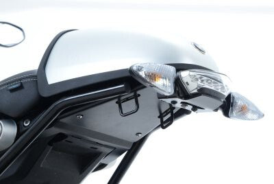 R&G Racing Tail Tidy License Plate Holder Black for BMW R Nine T 14-18 (Swingarm Mounted w/Pillion Seat/Speedhump)