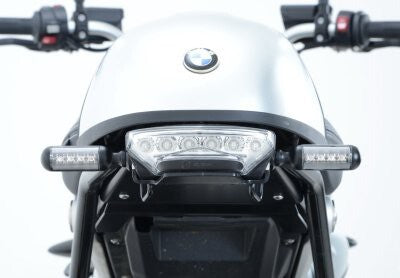 R&G Racing Tail Tidy License Plate Holder Black for BMW R Nine T 14-18 (Swingarm Mounted w/Pillion Seat/Speedhump)