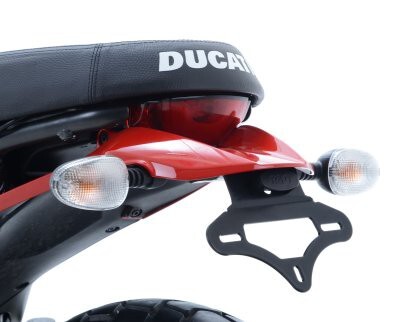 R&G Racing Tail Tidy License Plate Holder Black for Ducati Scrambler Icon 15-20/Scrambler Street Classic 18-20/Scrambler Urban Enduro 15-17
