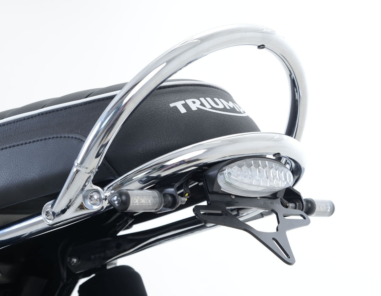 R&G Racing Tail Tidy License Plate Holder Black for Triumph Bonneville 16-18/Bonneville T120 16-20