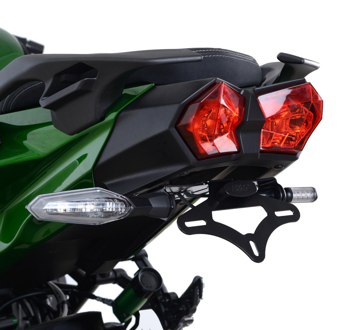 R&G Racing Tail Tidy License Plate Holder Black for Kawasaki Ninja H2 SX 18-20