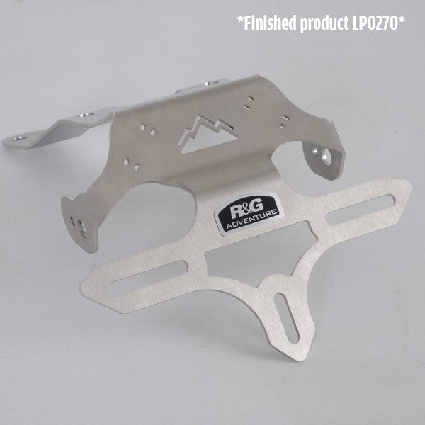 R&G Racing Tail Tidy License Plate Holder Silver for KTM 790 Adventure 19-20