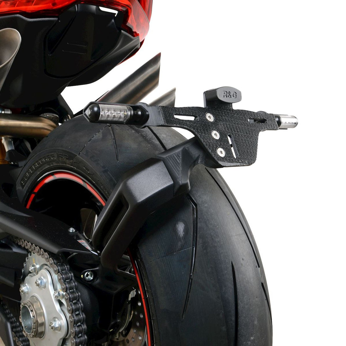 R&G Racing Tail Tidy License Plate Holder Black for MV Agusta Superveloce 800/Brutale 1000RR/Oro 2020 [INTERNAL]