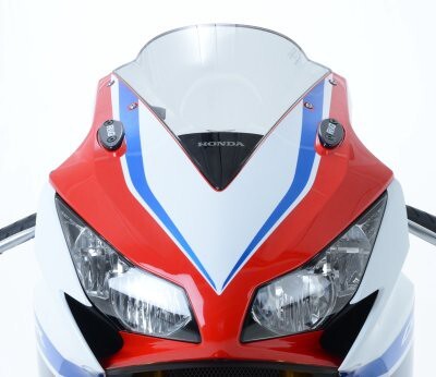 R&G Racing Mirror Blanking Plates Black for Honda CBR1000RR Fireblade 12-16/CBR1000RR SP 14-16