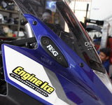 R&G Racing Mirror Blanking Plates Black for Yamaha YZF-R25 14-18/YZF-R3 15-18