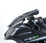 R&G Racing Mirror Blanking Plates Black for Kawasaki ZX-10R 16-20