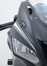 R&G Racing Mirror Blanking Plates Black for Kawasaki ZX-10R 16-20