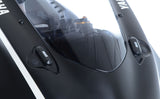 R&G Racing Mirror Blanking Plates Black for Yamaha YZF-R6 17-20