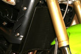 R&G Racing Radiator Guard Black for Triumph Street Triple 675 07-10/Street Triple 675 R 08-12