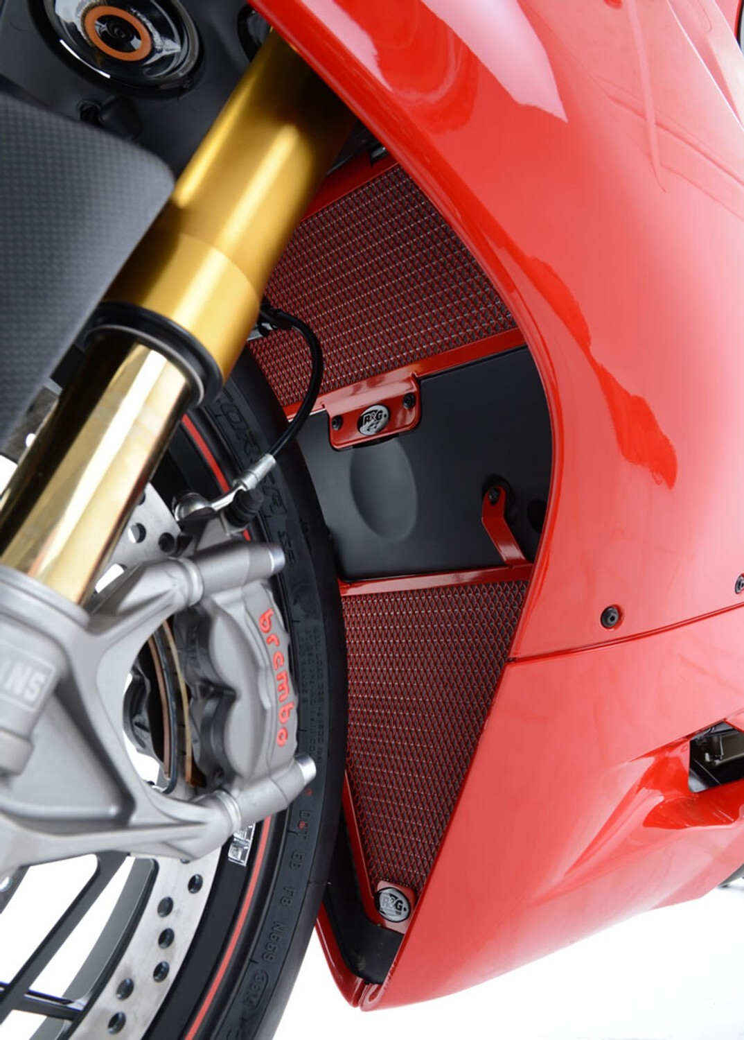 R&G Racing Radiator Guard Red for Ducati 1199 Panigale 12-15/1299 Panigale 15-17/899 Panigale 13-15/959 Panigale 16-19/Panigale V2 2020