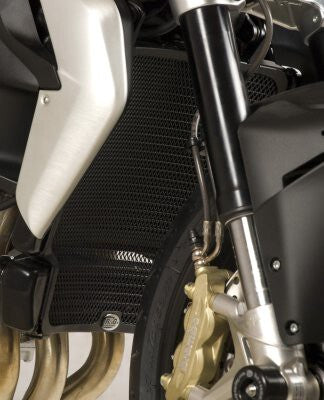 R&G Racing Radiator Guard Black for MV Agusta Brutale 675 12-16/Brutale 800 13-16