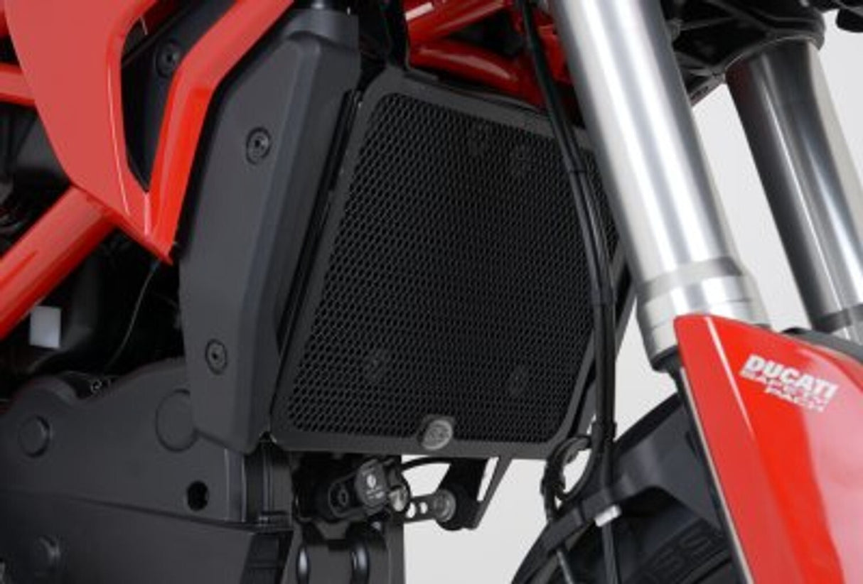 R&G Racing Radiator Guard Black for Ducati Hypermotard/Hyperstrada 821/939 13-