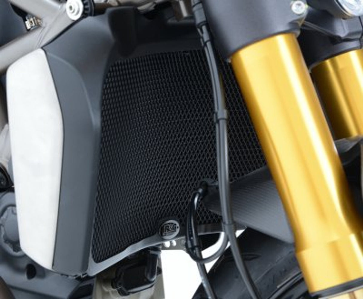 R&G Racing Radiator Guard Black for Ducati Monster 1200 14-16